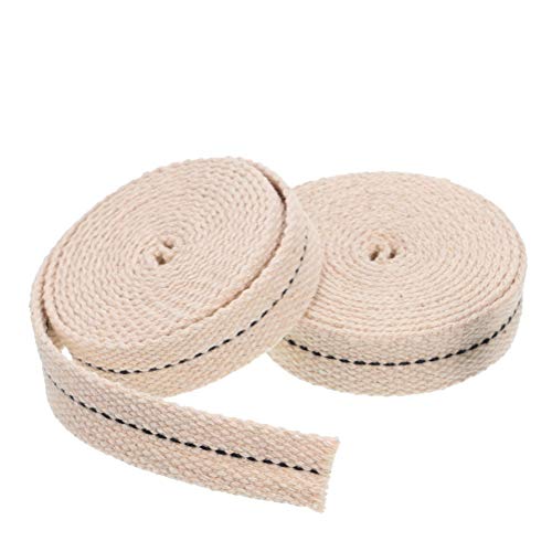 Cotton Oil Lamp Wicks - 3 Rolls, 19.5 Ft Replacement Wicks