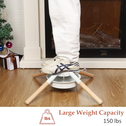 Blissun White Christmas Tree Stand for Real Trees, Fits Up to 8 ft