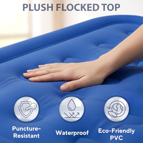 Raised Queen Air Mattress with Built-in Pump - 19 Inch Inflatable Guest Bed