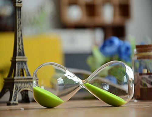 Large Colorful Sand Glass Timer - 15 Minutes Green Home Desk Decor Christmas Gift