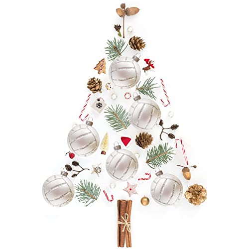 3.15" Glass Volleyball Christmas Ornament - Hand-Painted Holiday Decor