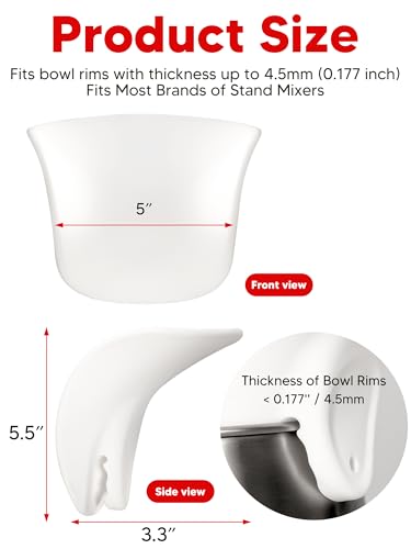 Silicone Stand Mixer Pouring Chute - Mess-Free Flour & Ingredient Funnel