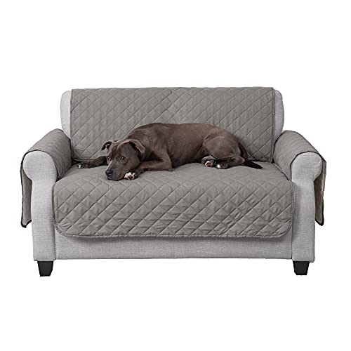 Water-Resistant Reversible Loveseat Cover for Pets - Gray/Mist