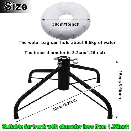 Foldable Heavy-Duty Christmas Tree Stand with Water Weight Base for 4-7ft Trees