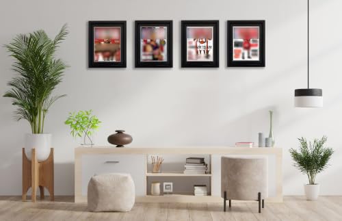 4-Pack Sports Magazine Display Frames with Double Mats, 8.5x11.25