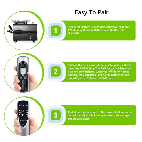 Replacement Adjustable Bed Remote Control for RF358A and RF502A Models