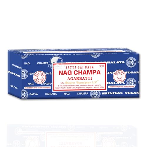 Hand-Rolled Nag Champa Incense Sticks - 250g Box for Meditation & Yoga