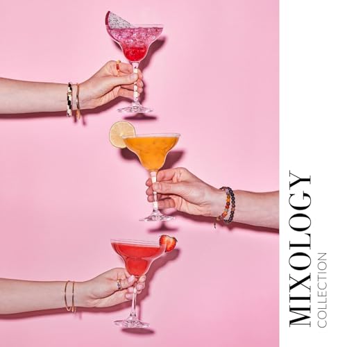 Margarita Glasses Set - 9.1 oz Lead-Free Crystal Cocktail Glassware (6)