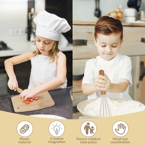 Wooden Kids Safe Kitchen Knife and 8-Piece Toddler Baking Set