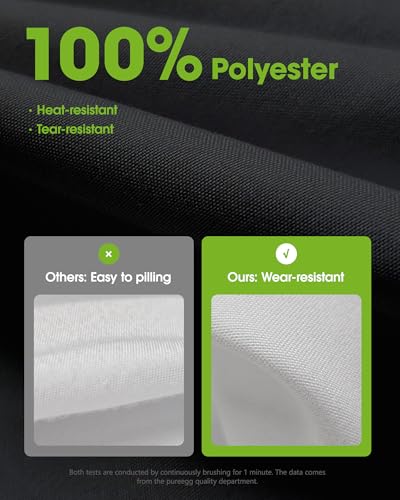 Black Rectangle Polyester Tablecloth 60 x 84 Inch - Washable Cover