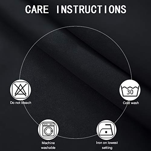 Thermal Insulated Blackout Curtains - 52 x 84 Inch Room Darkening (2 Panels)