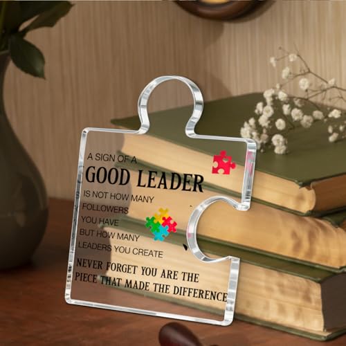 Unique Gift-09 Leadership Acrylic Plaque Sign for Boss, Retirement, Christmas, Birthday - Office Decor