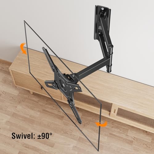 Full Motion TV Wall Mount Bracket for 14-42 Inch Screens, Swivel & Tilt