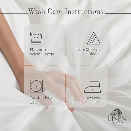 100% Cotton Percale Queen Sheet Set - Crisp 4-Piece Deep Pocket Bed Sheets