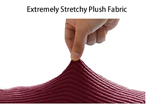 Stretch Plush Armrest Covers Set of 2 for Chairs & Sofas