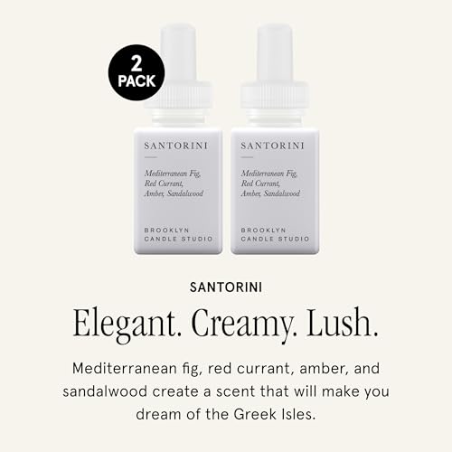 Santorini Fragrance Diffuser Refills, 2-Pack, Long-Lasting Home Scent