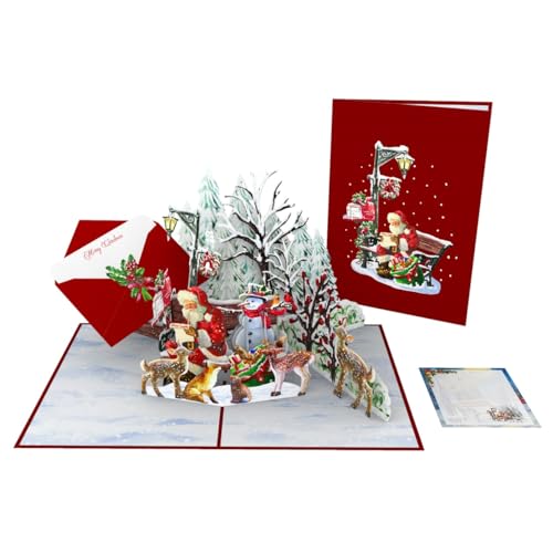Letter to Santa 3D Pop-Up Card – iGifts And Cards (5x7) includes envelope