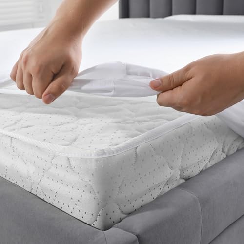 Waterproof Hypoallergenic Vinyl Mattress Protector, King Size
