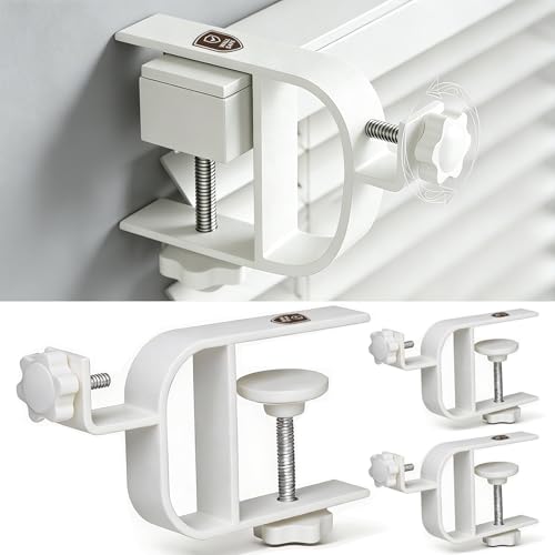 No-Drill Curtain Rod Brackets for Blind Headrails, 3 Pack
