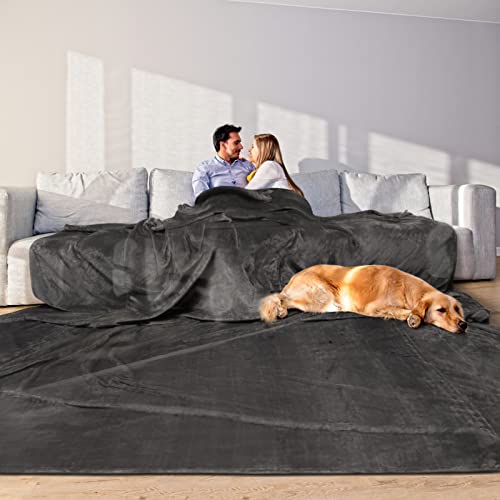 Oversized 120x120 Inch Soft Blanket for Family & Travel