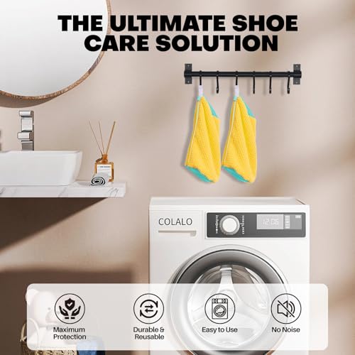 Reusable Shoe Washing Machine Bag - 2pc Protective Laundry Cleaning Kit