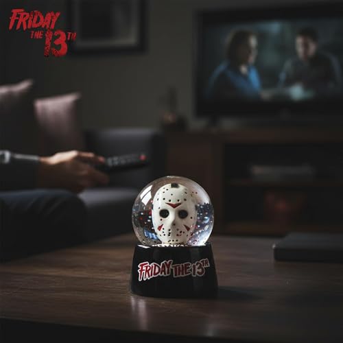 Friday the 13th Jason's Mask 3-Inch Mini Snow Globe with Red Glitter