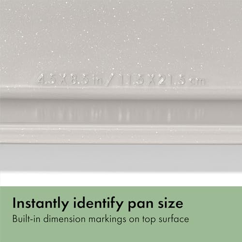 Non-Stick Ceramic Coated 1 lb Loaf Pan for Bread & Meatloaf Baking