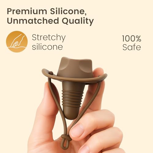 Cowboy Hat Wine Stoppers Set of 2 – Silicone Bottle Sealers, Funny Gift for Men & Women