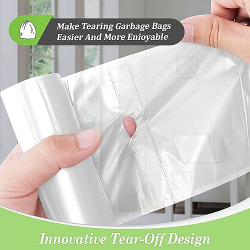 4 Gallon Small Clear Trash Bags (120 Count) - Star Seal Can Liners