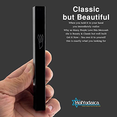 3-Pack Aluminum Mezuzah Case, 4.7-Inch Weatherproof Peel-and-Stick