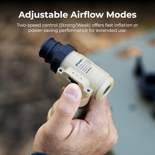 NESTOUT Pump-1 Air Pump for Camping - Quiet Dual-Speed Inflator