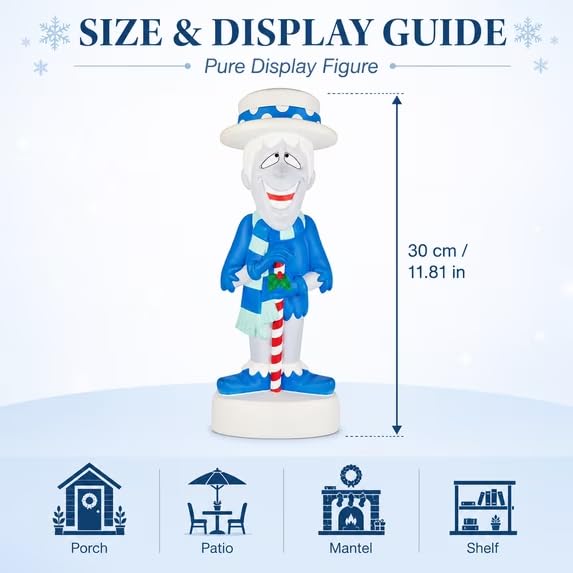 Retro Snow Miser Blow Mold Christmas Decor - Blue Lawn & Porch Statue