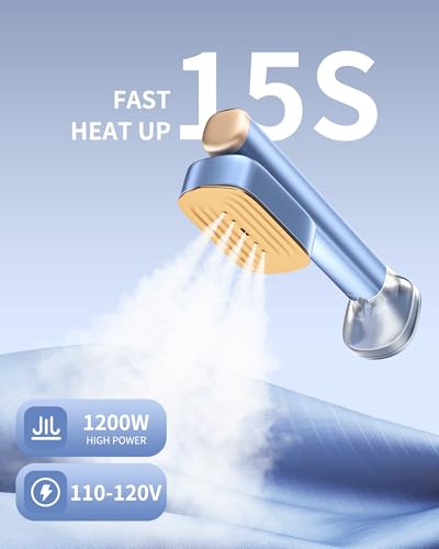 2-in-1 Portable Garment Steamer and Iron, 1200W Fast Heat-up Travel Steamer