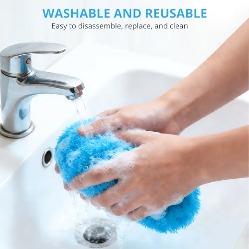 Microfiber Ceiling Fan Duster with Extendable Pole, 13-48 Inch Washable Cleaner