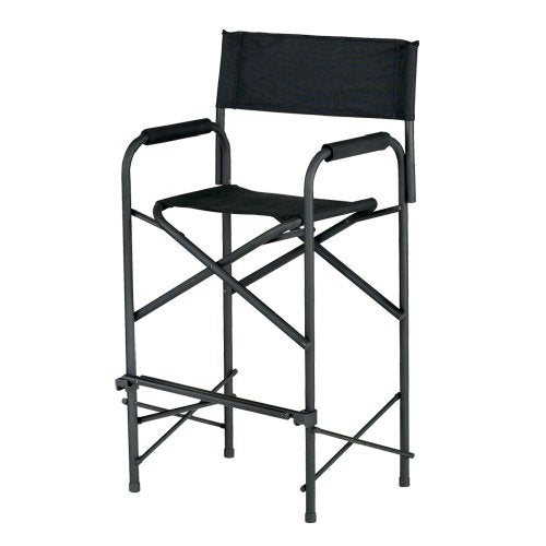 Tall Directors Chair with Padded Armrests and Carry Bag, 31-Inch Seat