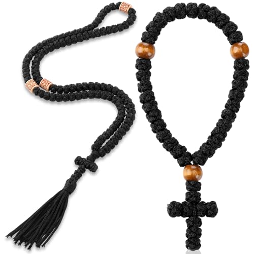 2-Piece Orthodox Christian Prayer Rope Set, 100-Knot and 33-Knot Chotki