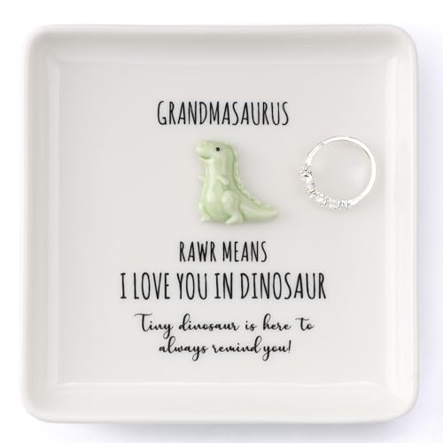 Granma Dinosaur Ring Dish Tray - Unique Grandma Mother’s Day Christmas Gift