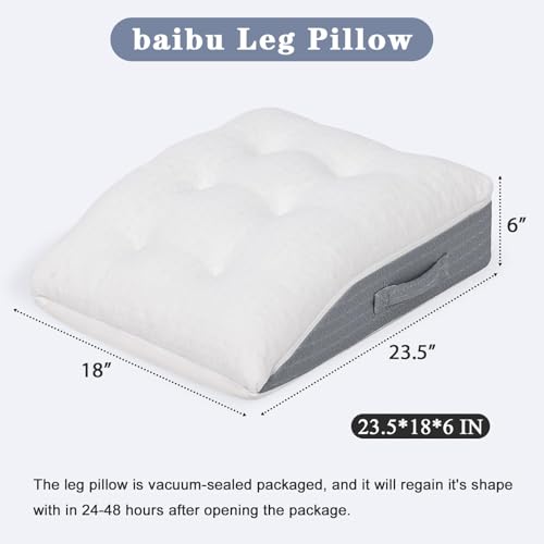 Memory Foam Leg Elevation Pillow for Pain Relief and Circulation