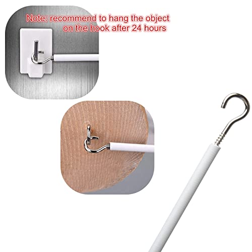 White Net Curtain Wire Kit - Adjustable Hanging Cable with Hooks and Eyes