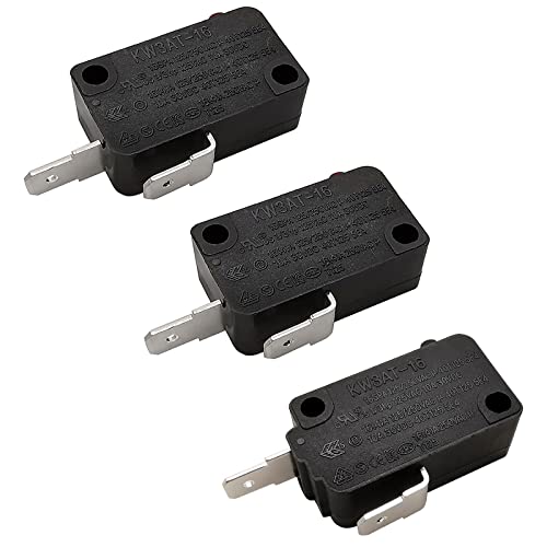 Microwave Door Switch Set, 16A 125VAC KW3AT-16, 2 Normally Open & 1 Normally Closed