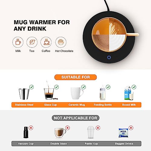 Lesipee Smart Coffee Mug Warmer with Auto Sensor - Desk Beverage Heater