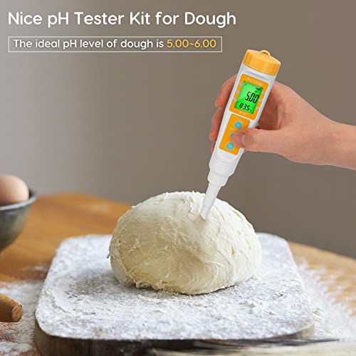 Digital Food pH Meter with Spear Probe for Fermentation and Canning