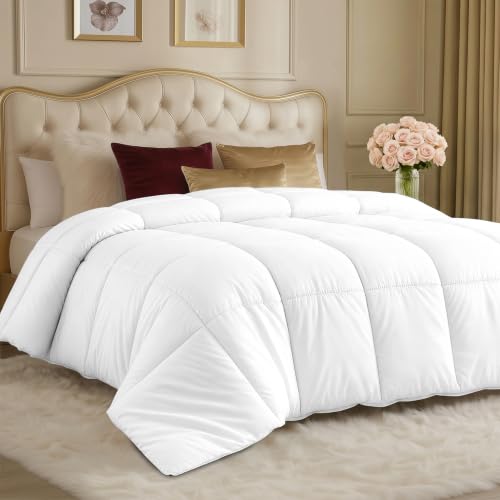 Utopia Bedding Queen Duvet Insert - White All Season Down Alternative Comforter