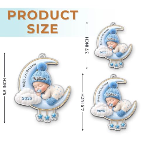 Personalized Baby's First Christmas Acrylic Ornament Keepsake