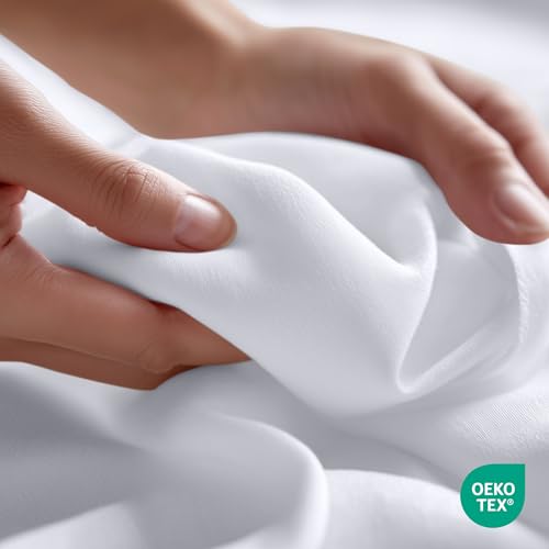 Utopia Bedding Queen Size Flat Sheet - Soft Brushed Microfiber, White