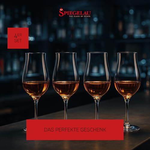 Spiegelau Premium Whiskey Snifter Set of 4 - 9.5 oz Modern Crystal Glasses, Dishwasher Safe, Professional Barware Gift