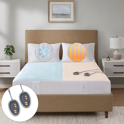 Queen Heated Mattress Pad - Cool Touch Electric Bed Warmer with 5 Settings & Auto Shut Off