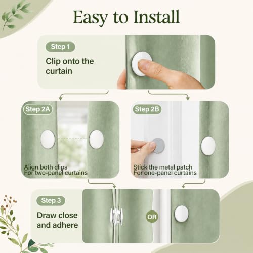 10-Pack Magnetic Curtain Clips for Gap Closure and Light Blocking