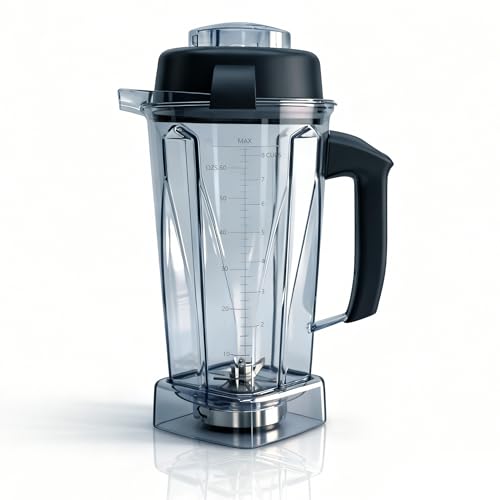 64oz Blender Pitcher Replacement Container with Stainless Steel Blades