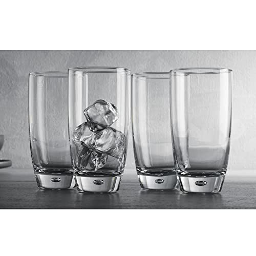 Glaver's 4-Piece 16oz Highball Glass Set - Elegant Water & Cocktail Glasses